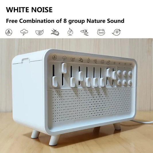 LumiCloud 3-in-1 Sleep Machine – Bluetooth Speaker, Night Light & Humidifier with Natural Sounds