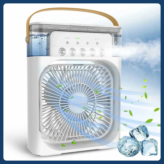 BreezeGlow 3-in-1 Mini Air Cooler & Humidifier