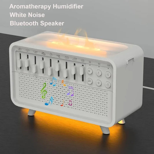 LumiCloud 3-in-1 Sleep Machine – Bluetooth Speaker, Night Light & Humidifier with Natural Sounds
