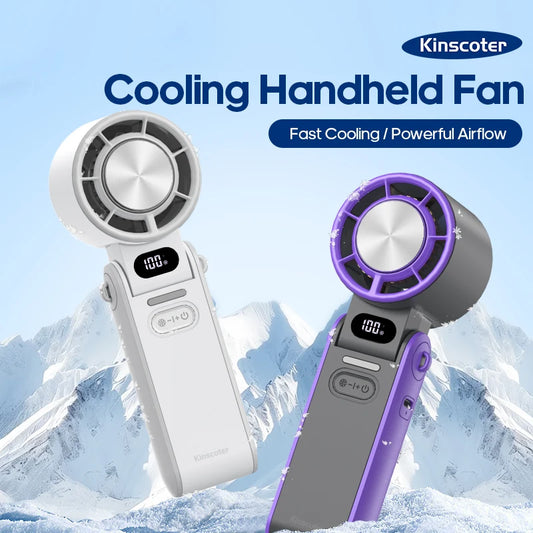 KINSCOTER FoldJet – 100-Speed Turbo Hand Fan